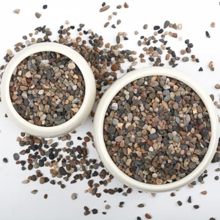 Planted Aquarium With Gravel - 20LB Natural River Rocks, 1/4