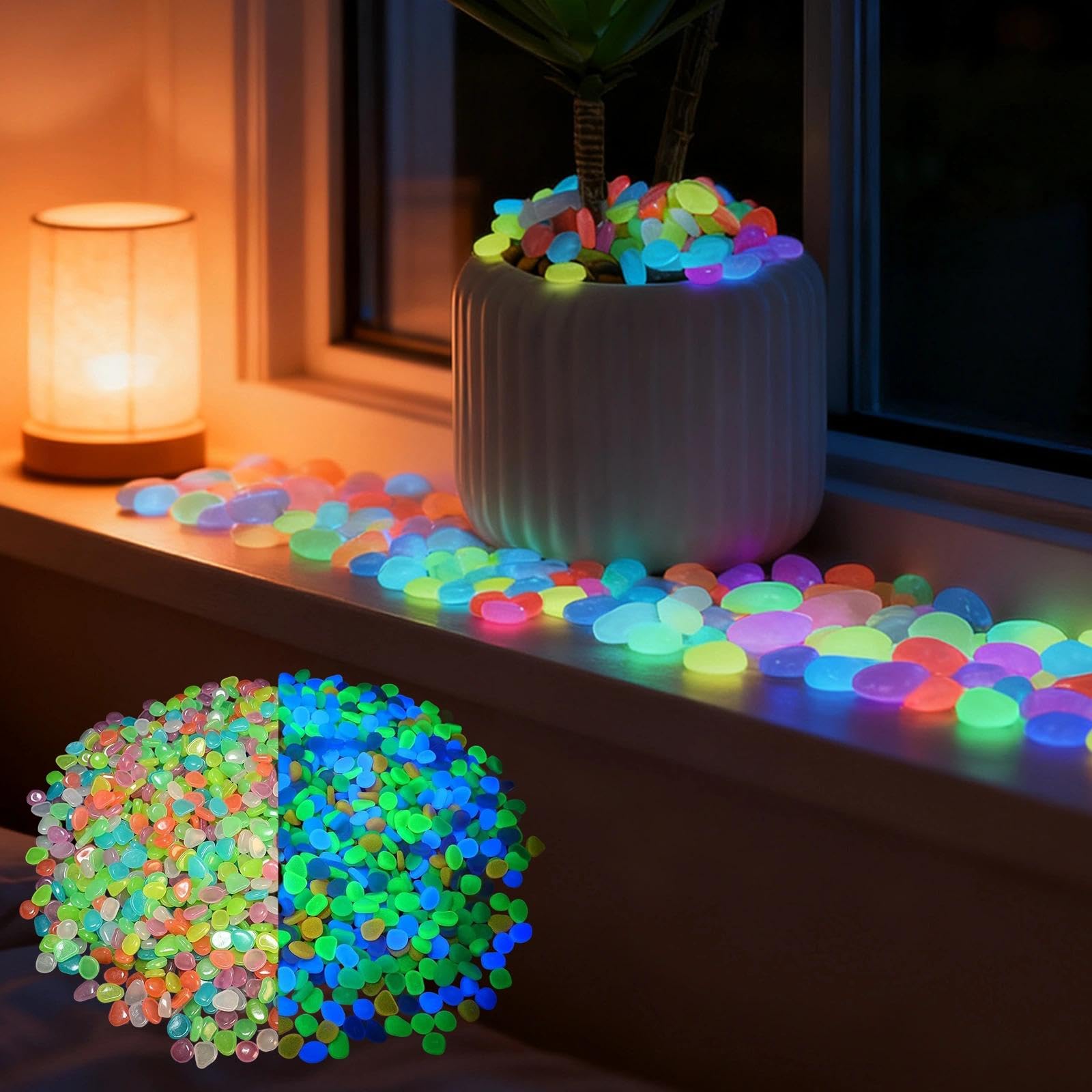 Aquarium Plant Ornament - Potted Plants Glow In The Dark