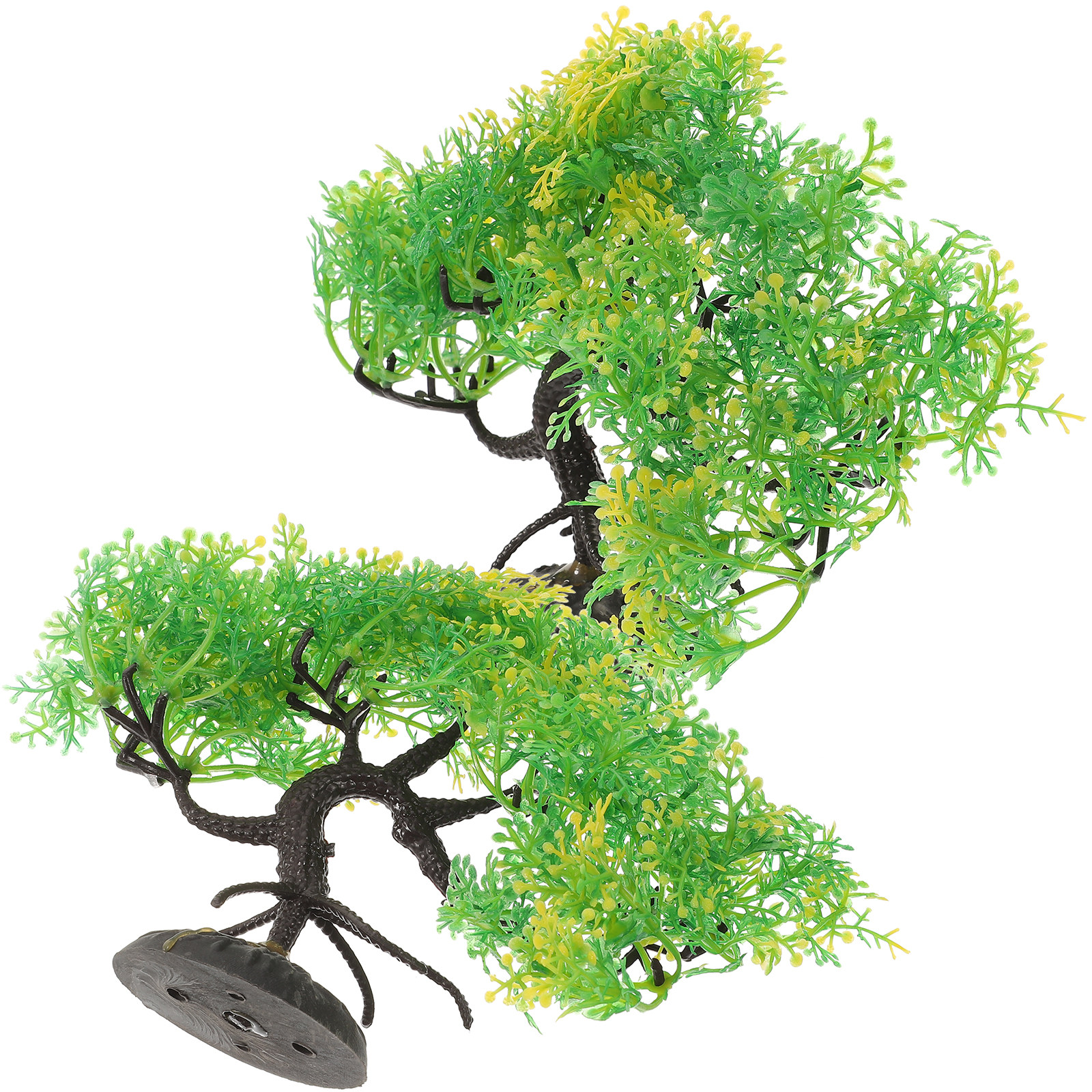 Planted Aquarium Freshwater - 2Pcs Artificial Aquarium Bonsai Pine Tree