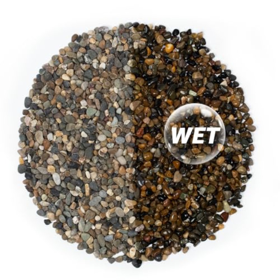 20LB Natural River Rocks, 1/4
