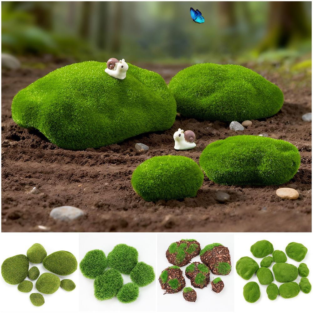 2/4/6/10PCS Green Artificial M - Planted Aquarium Moss avis et prix