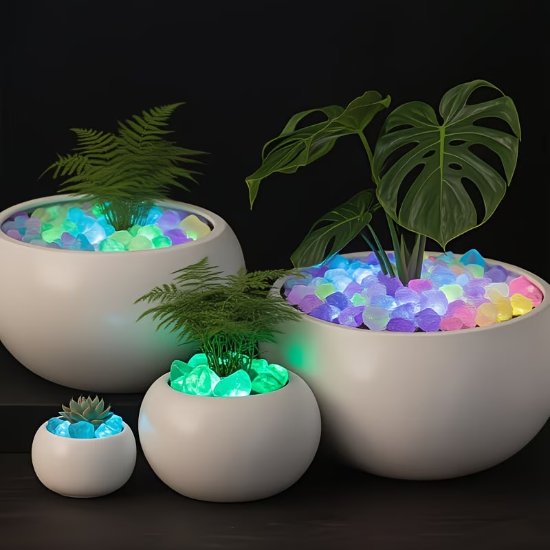 300PCS Luminous Pebble Set,0.9 - Aquarium Plant Ornament avis et prix