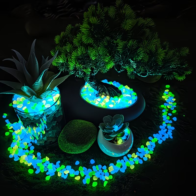 300PCS Luminous Pebble Set,0.9 - Aquarium Plant Ornament avis et prix