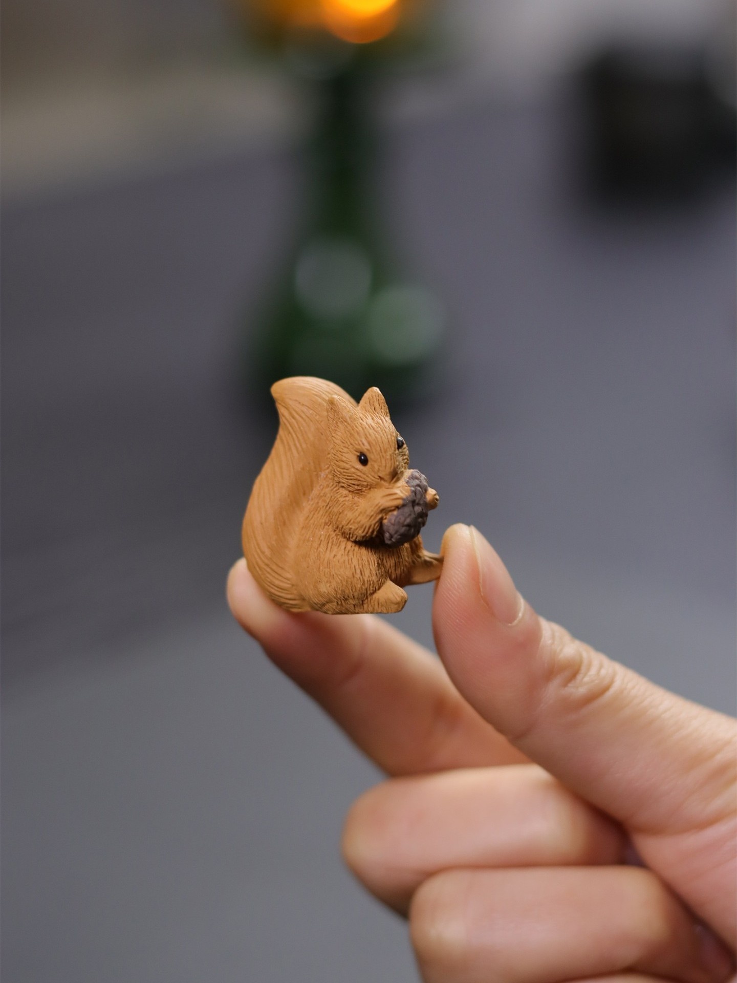  Purple Clay Tea Pet Squirrel  - Aquarium Plant Ornament avis et prix