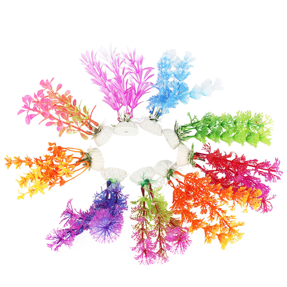 16Pcs Aquarium Artificial Wate - Planted Aquarium Yellow Water avis et prix