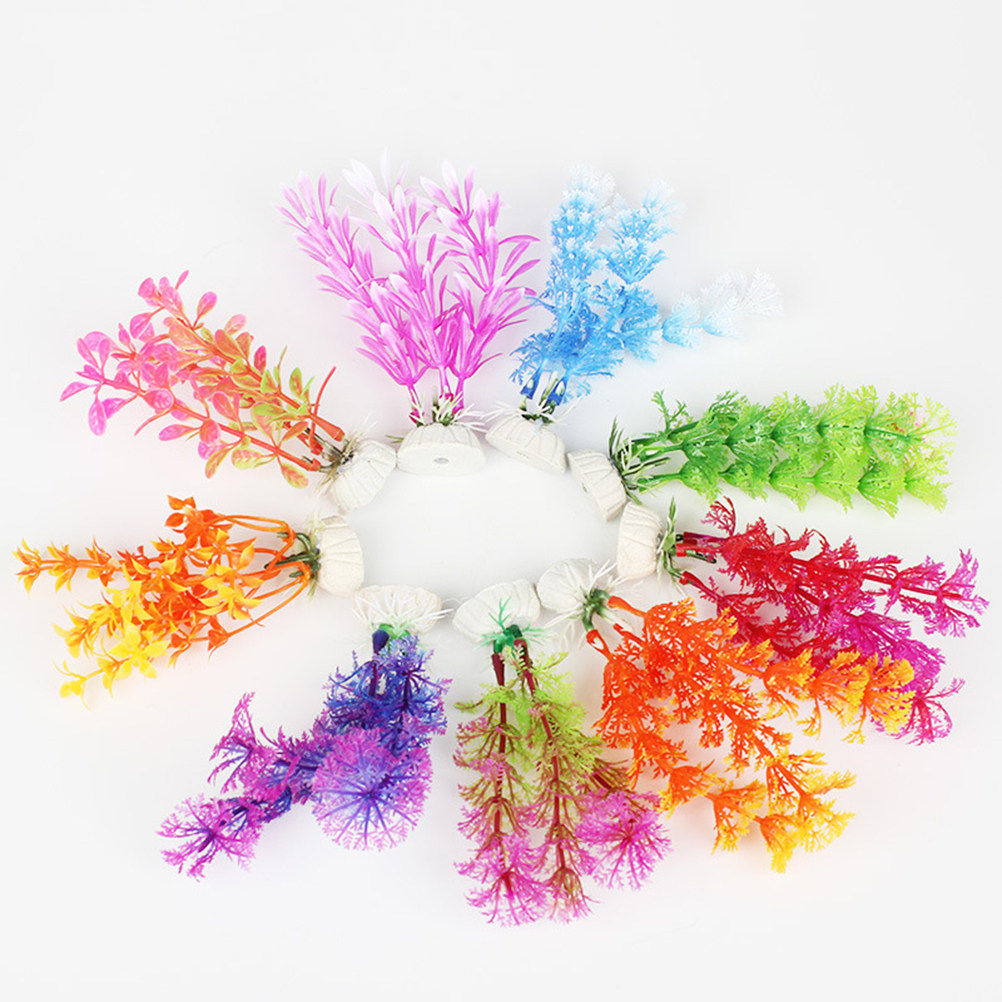16Pcs Aquarium Artificial Wate - Planted Aquarium Yellow Water avis et prix