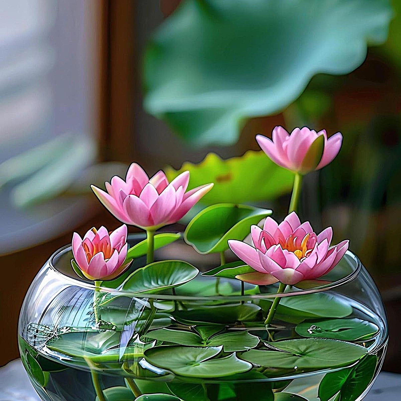 Fish Glass Bowl Glass Large Hy - Aquarium Plants avis et prix