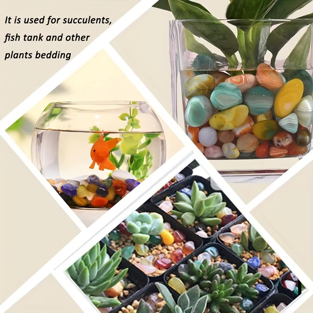 Natural Stone Tumbled Agate Gr - Planted Aquarium With Gravel avis et prix