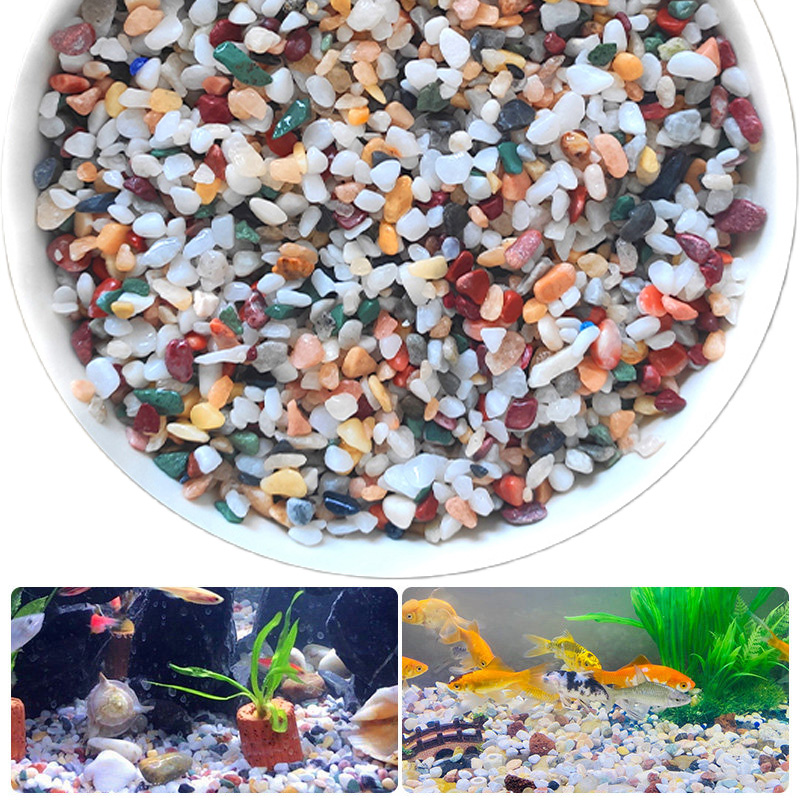 Natural Gravel Stone 200~1000g - Aquarium Planted Sand avis et prix
