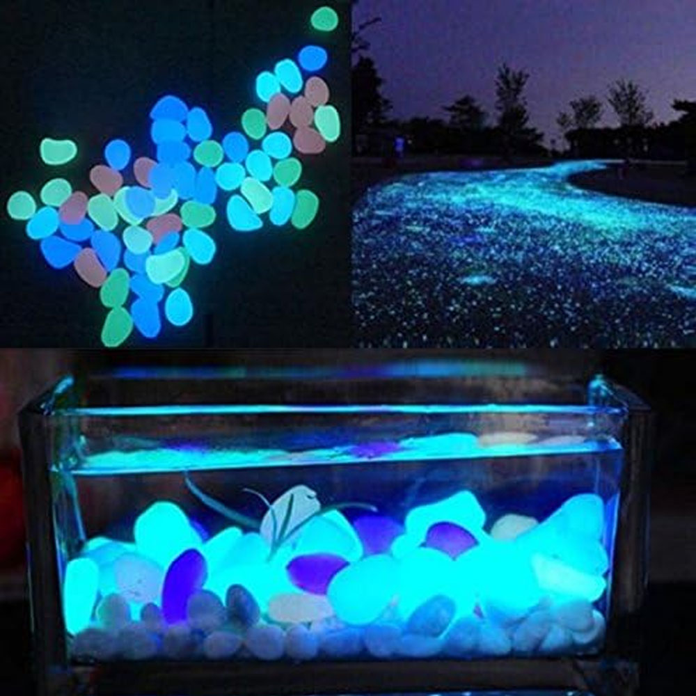 Fish Tank Rocks Glow Blue Pebb - Aquarium Plant Ornament avis et prix