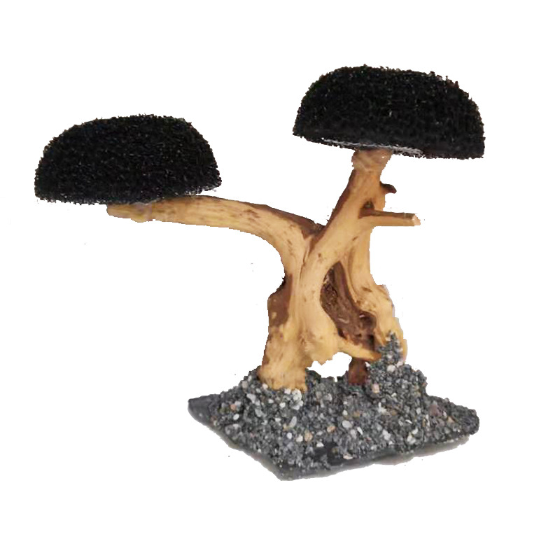 Fish tank greening wood frame  - Planted Aquarium Moss avis et prix