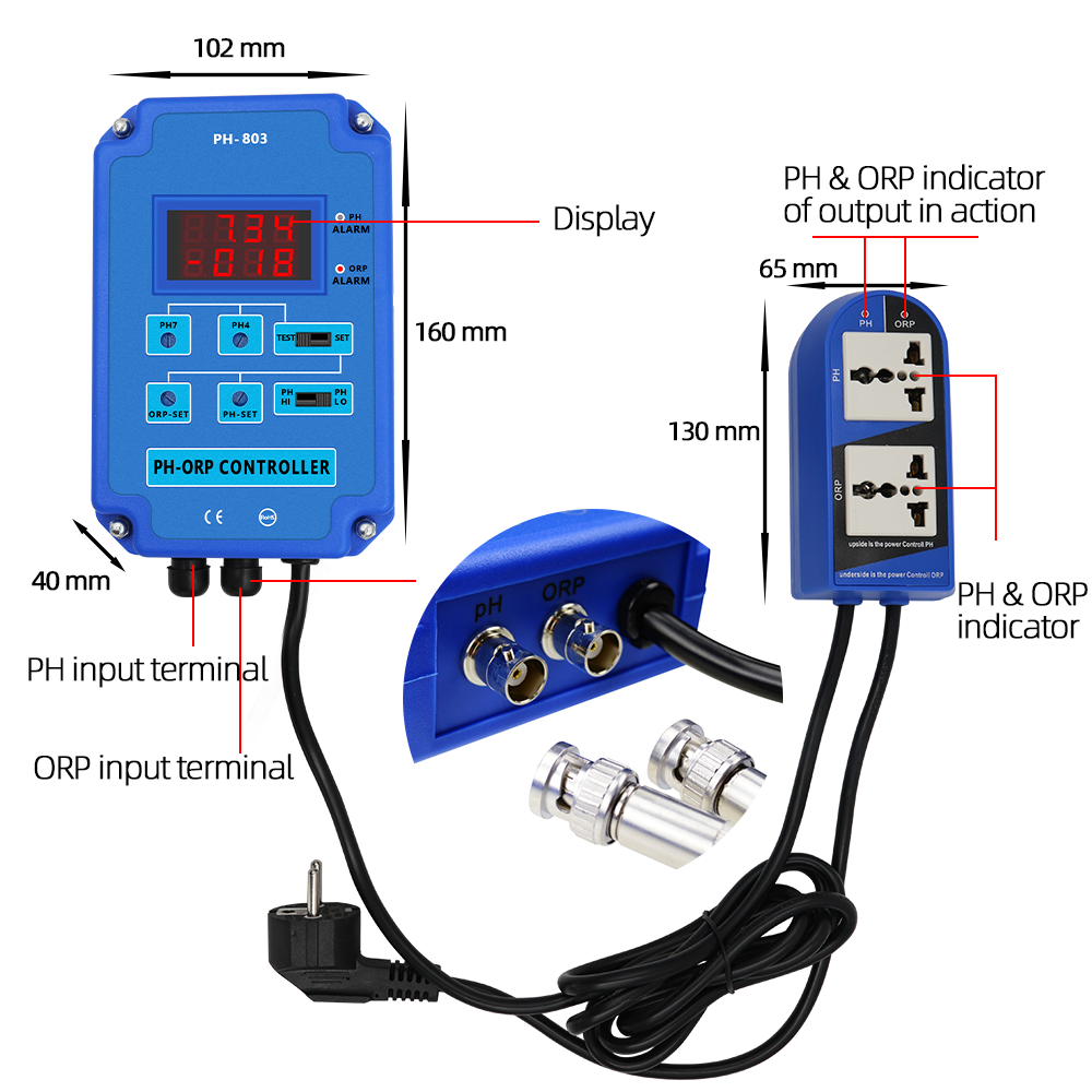 PH-803 Digital 2&1 PH ORP Redo - Planted Aquarium Ph avis et prix