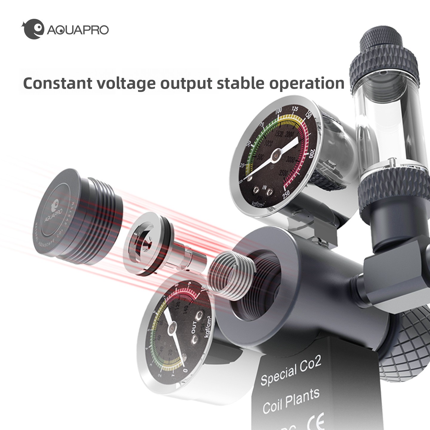 AQUAPRO Solenoid Dual Gauge CO - Aquarium Plant Uk avis et prix