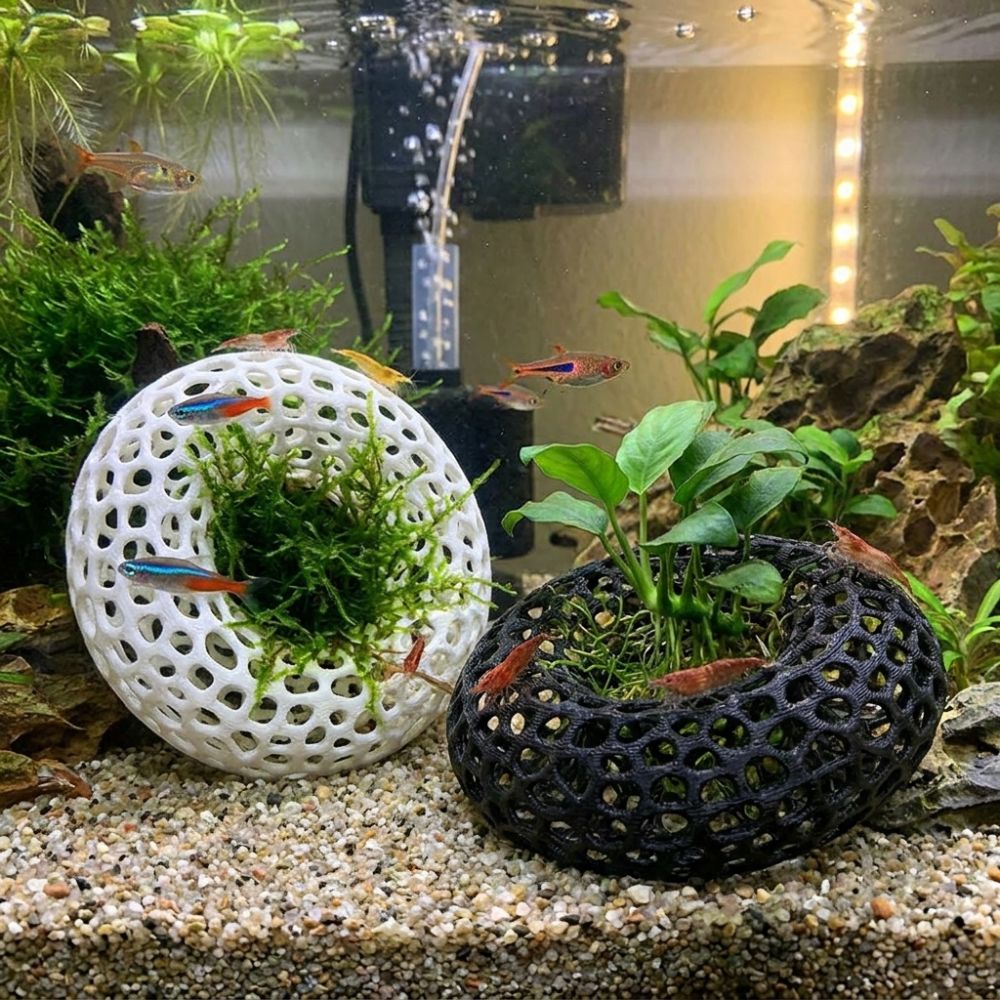 3D Printed Fish Shrimp Hiding  - Planted Aquarium Moss avis et prix